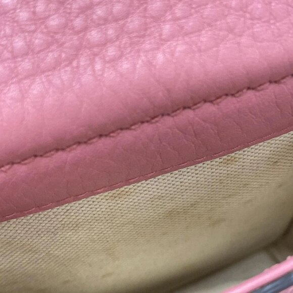 GUCCI Bamboo Pink Leather Backpack bran-663-100125